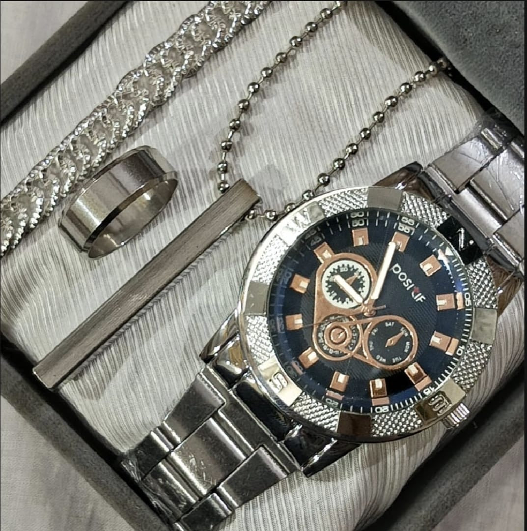 business steel straps round dial wrist watches hand