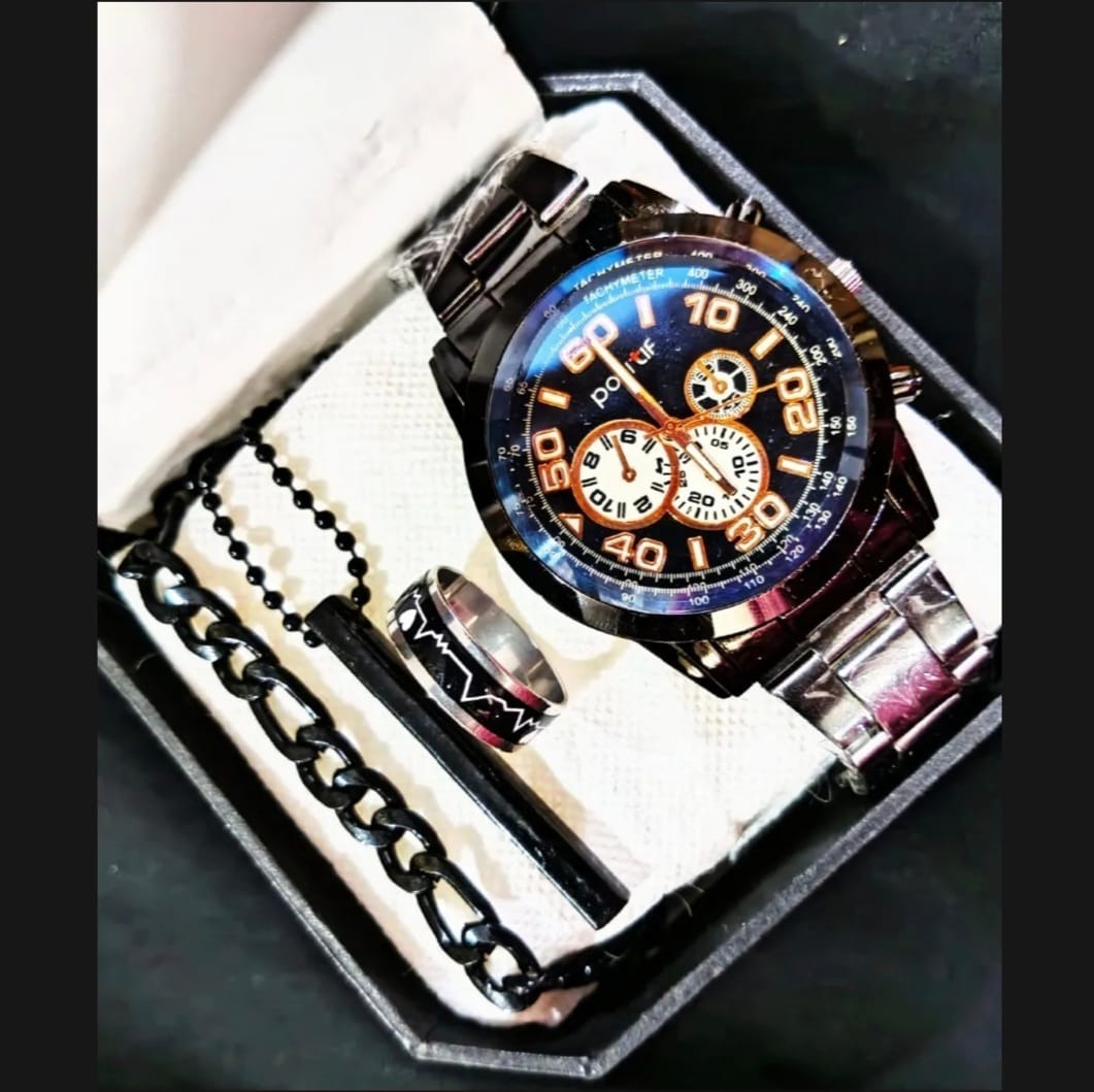 business steel straps round dial wrist watches hand