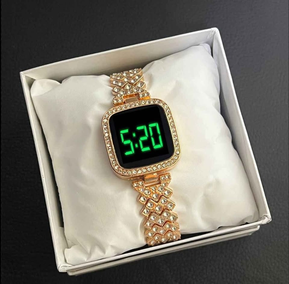 Diamond Touch Screen LED Watch for Ladies
